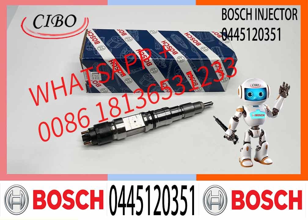 High Quality 0445 120 351 Diesel engine parts fuel system common rail injector 0445120351 crdi fuel oil injector 0 445 1