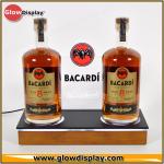 Supermarket Wooden Beer Liquor Bottle Display Shelf Decoration Show
