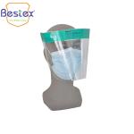 No Glare Lens Double Fogless PET 22cm Full Cover Face Shield