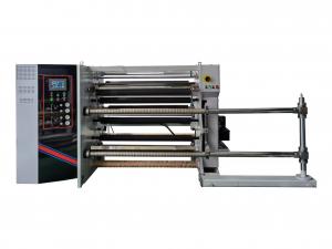 China 200/300/400 Speed Slitting Rewinding Jumbo Roll  Machine For 800/1100/1300/1600 Model on sale