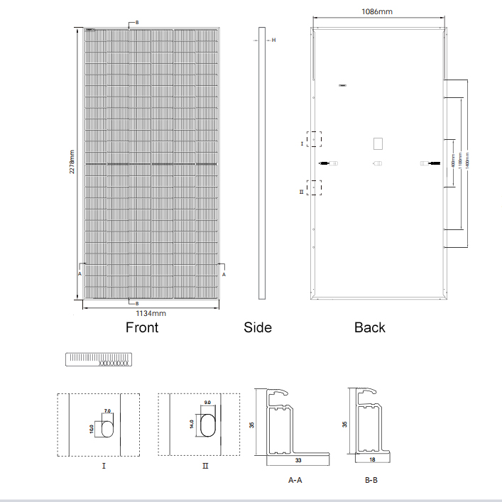 N Type Mono Solar PV Module Power Panel JKM565-585N-72HL4-V 144 Half Cells For Home