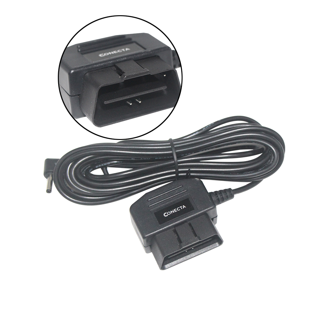 16 Pin Car Cigar Lighter OBD2 Extension Cable for Connector USB OBD Power Flat Diagnostic