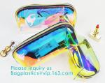 Holographic Color Bag Neon Bag Clear Pvc Cosmetic Make Up Bag in Rainbow