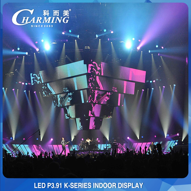 P3.91 Rental Indoor Full Color Giant LED Video Wall Display 500x1000mm