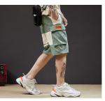 Straight Wide Leg Men Streetwear Shorts Polo Cargo Shorts