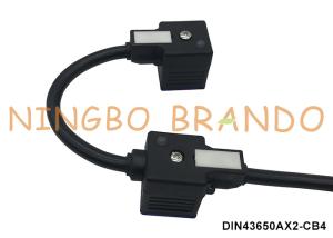 Wholesale Dual Head DIN43650A Double Solenoid Valve Coil Connector With Molded Cable from china suppliers