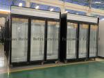 Commercial supermarket cooler cold drinks display fridge glass door vertical