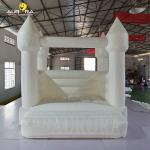 Commercial Inflatable Bouncy Castle PVC Inflatable White Bounce House