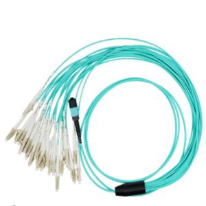 Wholesale MTP F - LC 8 Core Optical Fiber Patch Cord 6m Round LSZH Jacket For Warehouses from china suppliers