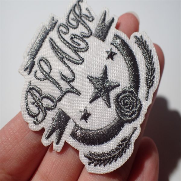 Customized Eco-Friendly Embroidery Patches With Different Colors and Effects Hot Melt Adhesive on the Back