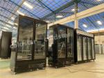 Upright 2 Glass Doors Refrigerator Display Case Upright Beverage Cooler