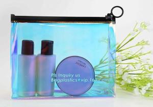 Wholesale Nylon ziplock slider pvc toiletry bag vinyl beachwear cosmetic bag, towel slider cosmetic bag, packing PVC bag with slid from china suppliers
