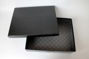 Wholesale Water proof black Square Recycled Paper Gift Boxes , T - shirt / Cloth gift box from china suppliers