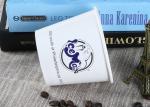White Branded Ice Cream Cups Biodegradable Hot Soup Cups For Wedding / Party