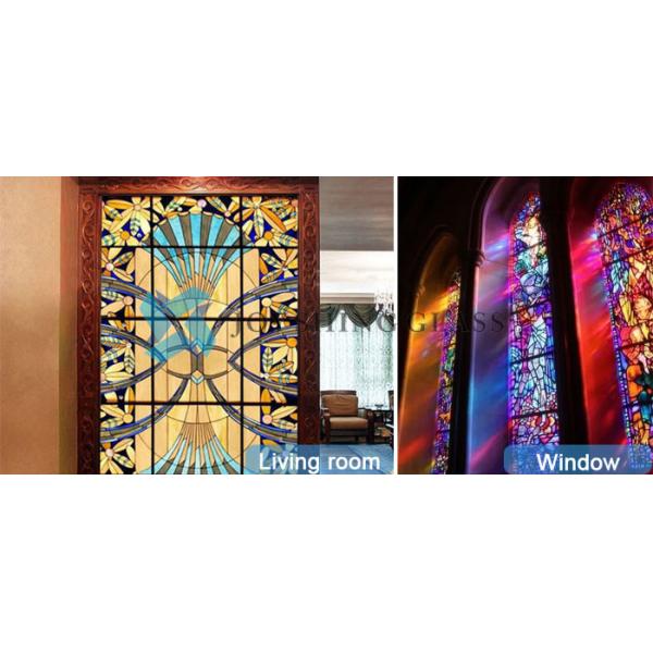 Luxury Tempered Church Stained Glass 3mm-22mm For Church Domes