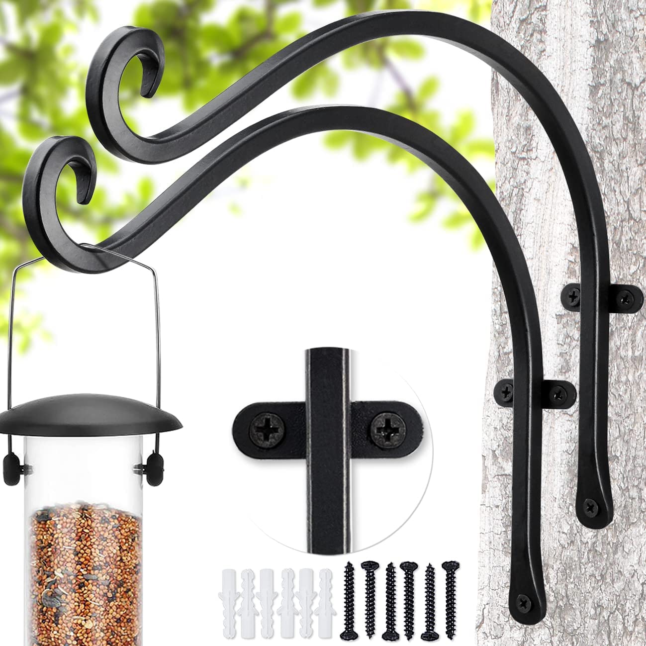 Upgrade Your Garden with Surealong Heavy Duty Outdoor Plant Hangers Hardware Included