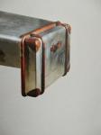 Aluminium Sheet Side Coffee Table 4 Drawers Plywood Frame Strong Canvas