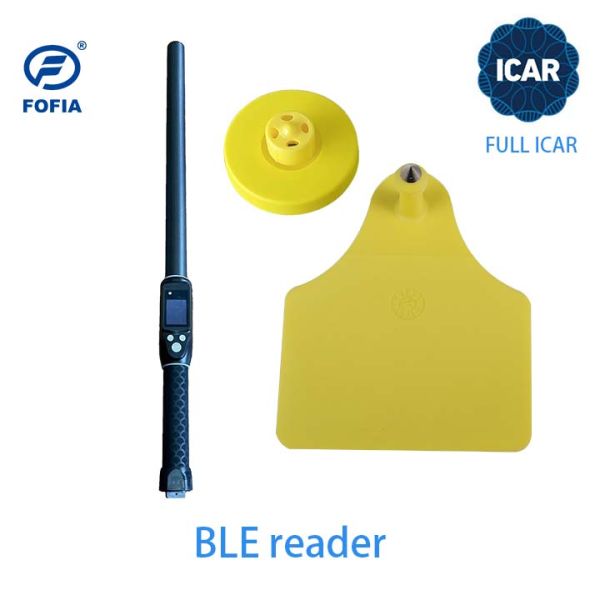 FULL ICAR ET908 Circular Animal Ear Tag BLE Reader Compatible ISO11784/5
