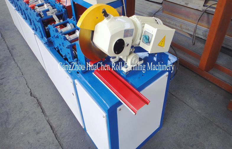3m Length Portable Shutter Door Roll Forming Machine With Fly Saw Cutting System