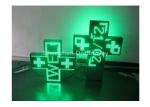 20mm Pixel Pitch LED Pharmacy Cross Display Single Color with Epistar , 2500dots