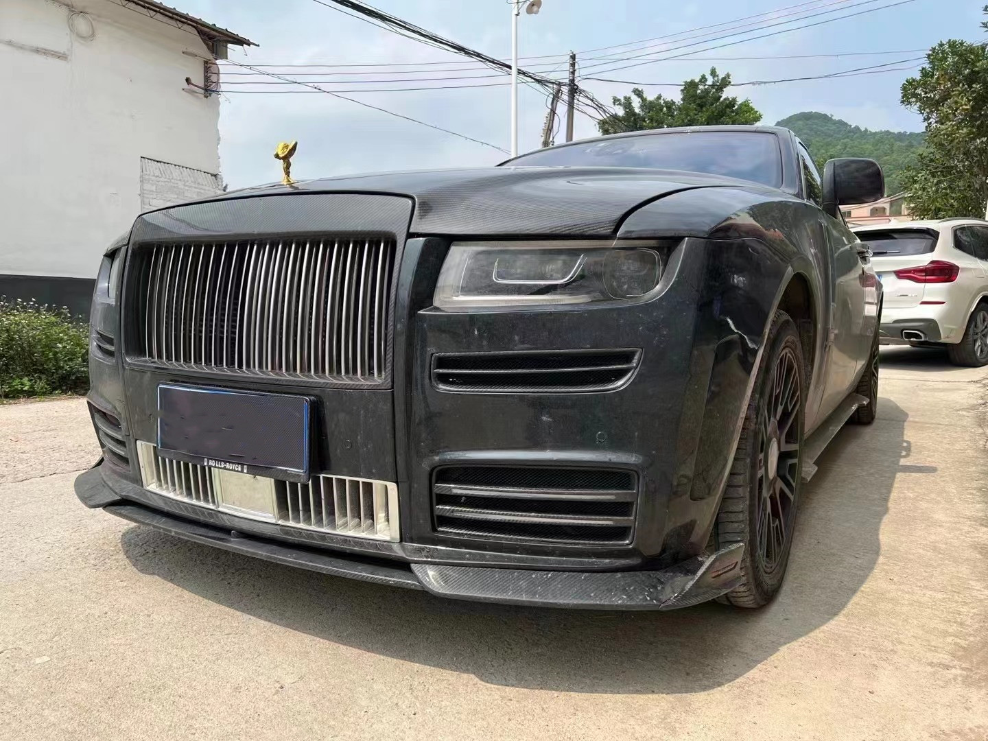 Auto Parts Ghost Body Kit Rolls Royce Front And Rear Bumper Hood 280MM