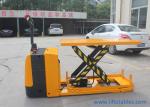 1 Ton Battery Operated High Lift Pallet Truck 2000kg 2500kg 1000mm With Platform