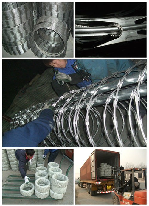 Anping factory high quality military use razor wire cbt-65