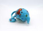 Christmas Design Decoration Ceramic Houseware Blue Color Dolomite Teapot