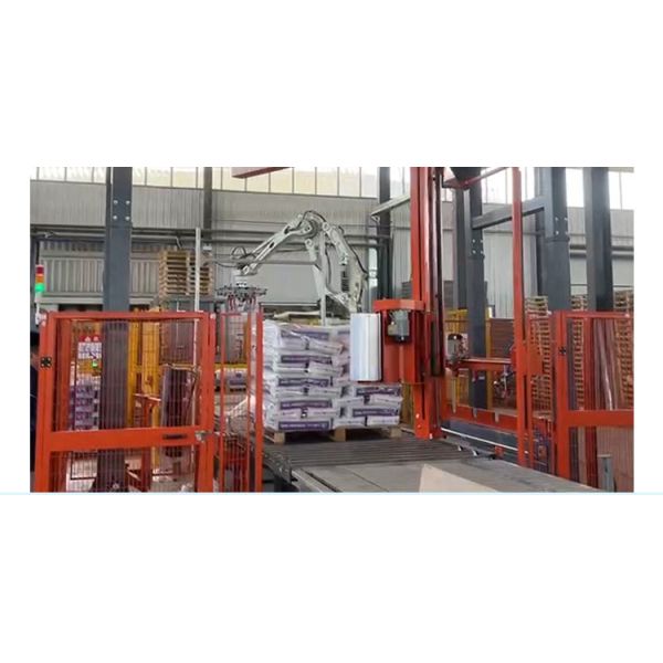 Automatic Stretch Wrap Packing Machine for High Efficiency Brick Packaging with Cost Savings and Strong Protective Performance