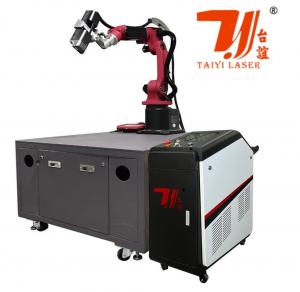 Wholesale 6 Axis Robot Automatic Fiber Laser Cleaning Machine Rust Oil Paint Remover from china suppliers