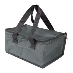 Wholesale Oxford Fabric Eco Friendly Insulated Lunch Bag OEM Built-In Mesh Pocket Grey from china suppliers