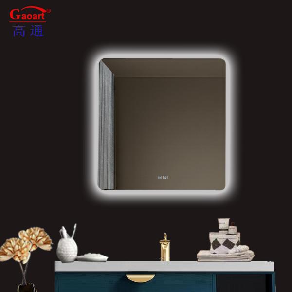 Licensed Silver Mirror LED Waterproof Bathroom Shower for House Decor and Living Room