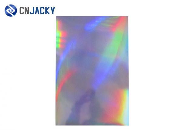 Quality Hologram Rainbow Plastic Sheet Material Digital Printing Holographic PVC Sheet For Card Making for sale