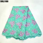 Fashion wholesale wedding dress swiss voile cotton lafaya lace african French