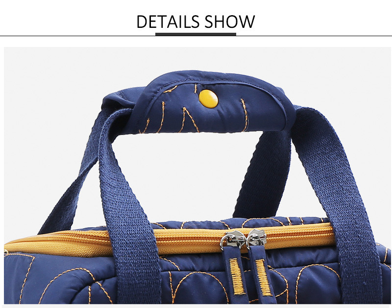 Zipper Fashion Eco Canvas Insulated Lunch Cooler Bags