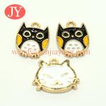 Hanging Plating Gold ColorCustomized round shape metal tag for handbags