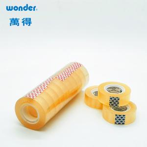 Wholesale Bopp Water Based Stationery Adhesive Tape 24mm Width Yellowish from china suppliers