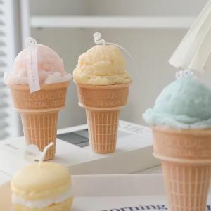 Wholesale Creative Ice Cream Cone Shaped Aromatherapy Candle Scented Kerze from china suppliers