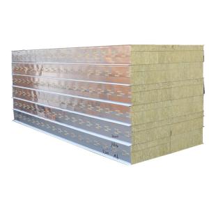 Wholesale Wall Insulation Rock Wool Sandwich Panel Furnace Sandwich Panel Fireproof Panels from china suppliers