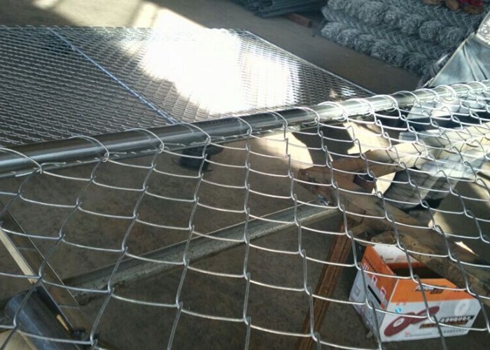 6'X12' Galvanized Chain Link Fence Panels For Commercial Construction