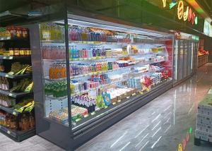 Wholesale Painting Steel Remote System Multideck Open Chiller Vegetable Drink Display Fridge from china suppliers
