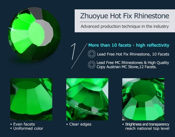 Wear Resistant Hot Fix Rhinestone Motif With Heat Rhinestone Transfer Technics
