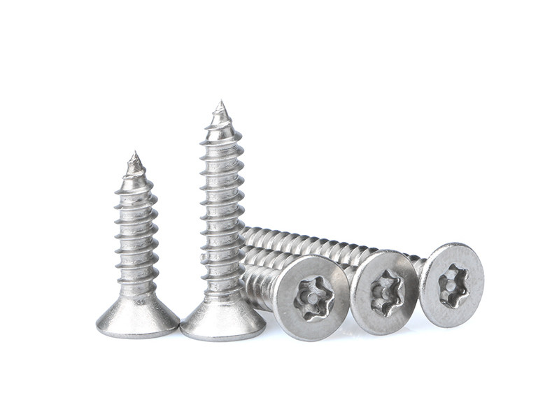Pin In Torx Drive Metal Tapping Screws Tamper Resistant Torx Flat Head Screw For Sheet Metal