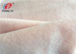 One Side Brush Polyester Velvet Fabric Champagne Color 3-4 Grade Fastness
