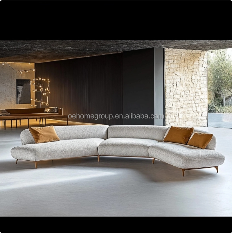 Minimalist Living Room Sofa Italian Fashion Design For Relaxation And Comfort In Leisure