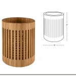 wholesale price round bamboo utensil holder for its special design