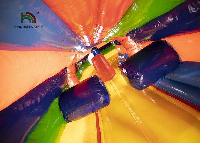 0.55mm Plato PVC Inflatable bouncy castle with slide For Party Rental