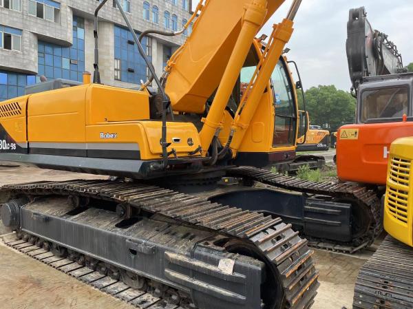 Cummins Engine Excavator Digger Hyundai 220-9s 5-10 Meters Dumping Height Good