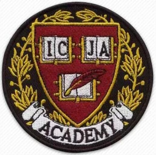 Felt background custom dragon design embroidery patches