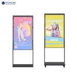 55 Inch High Brightness Hanging Shop Advertising Display for Indoor Window